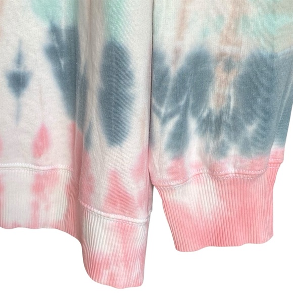 American Eagle Oversized Tie Dye Fleece Sweatshirt Womens Size XXL Jegging Fit - Picture 4 of 8